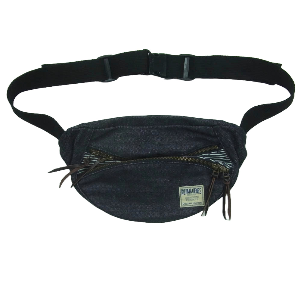 KOJIMA GENES 児島ジーンズ デニム ウエストバッグ ボディバッグ インディゴブルー系【中古】