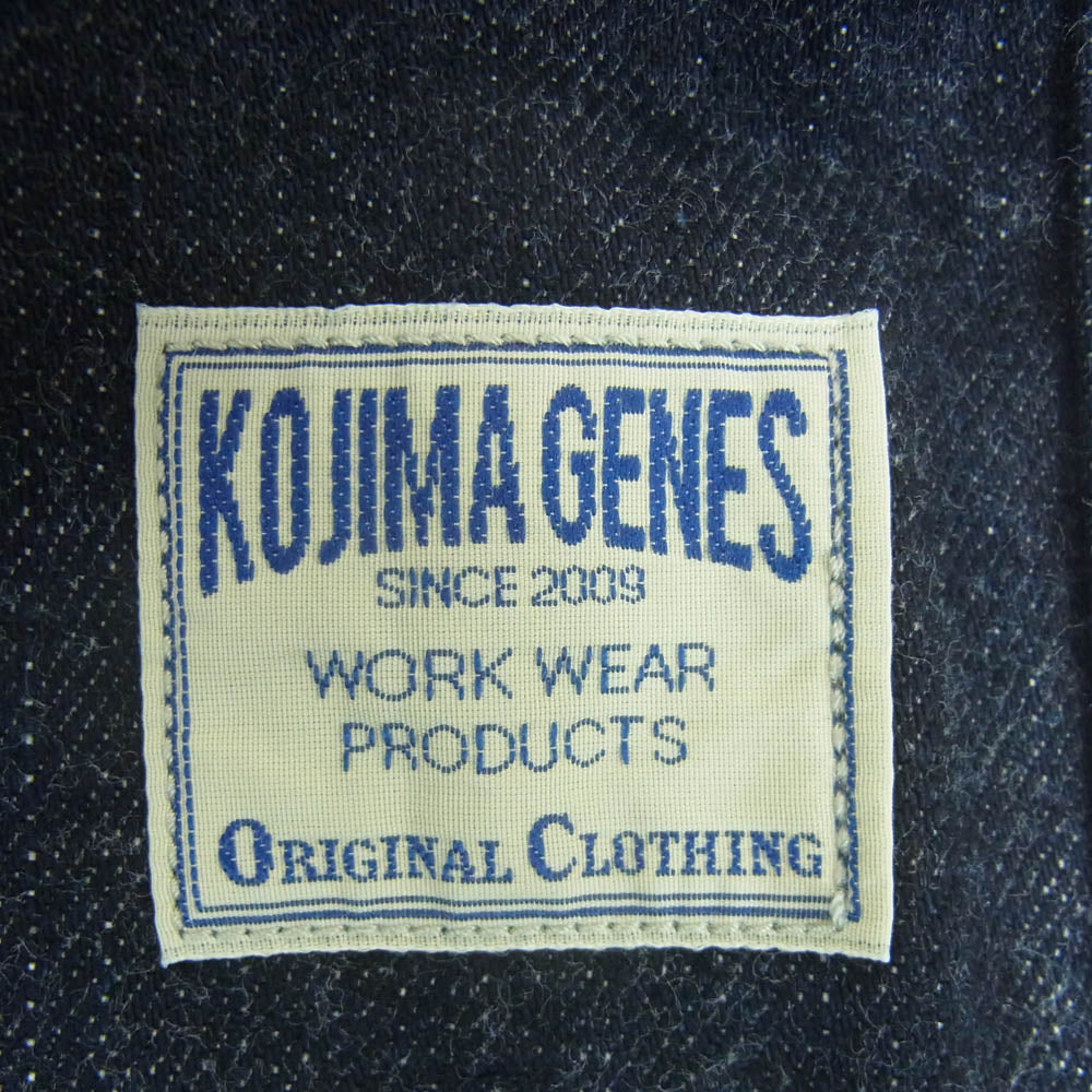 KOJIMA GENES 児島ジーンズ ストライプ 左右切替 ペインター デニム パンツ インディゴブルー系 34【中古】