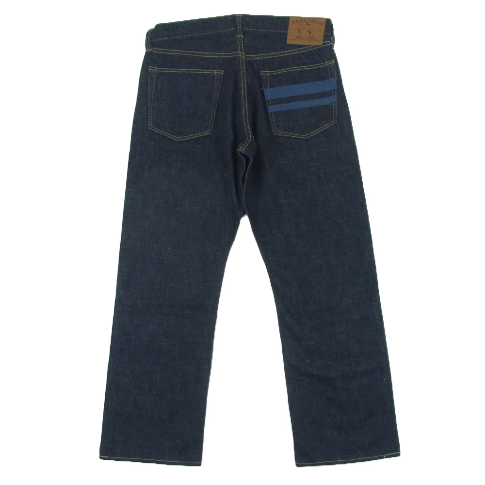 MOMOTARO JEANS 桃太郎ジーンズ MXJE 3203 13oz Selvedge Denim SLIM STRAIGHT セルヴィッジデニム スリムストレート デニム パンツ インディゴブルー系 W33【中古】