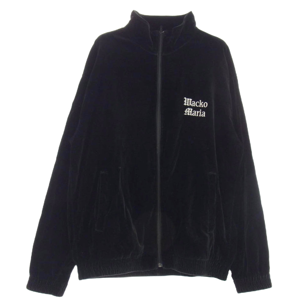 WACKO MARIA ワコマリア 24SS 24SSE-WMO-TJ01 VELVET TRACK JACKET ベルベットトラック ジャケット ブラック系 M ブラック系 M【中古】