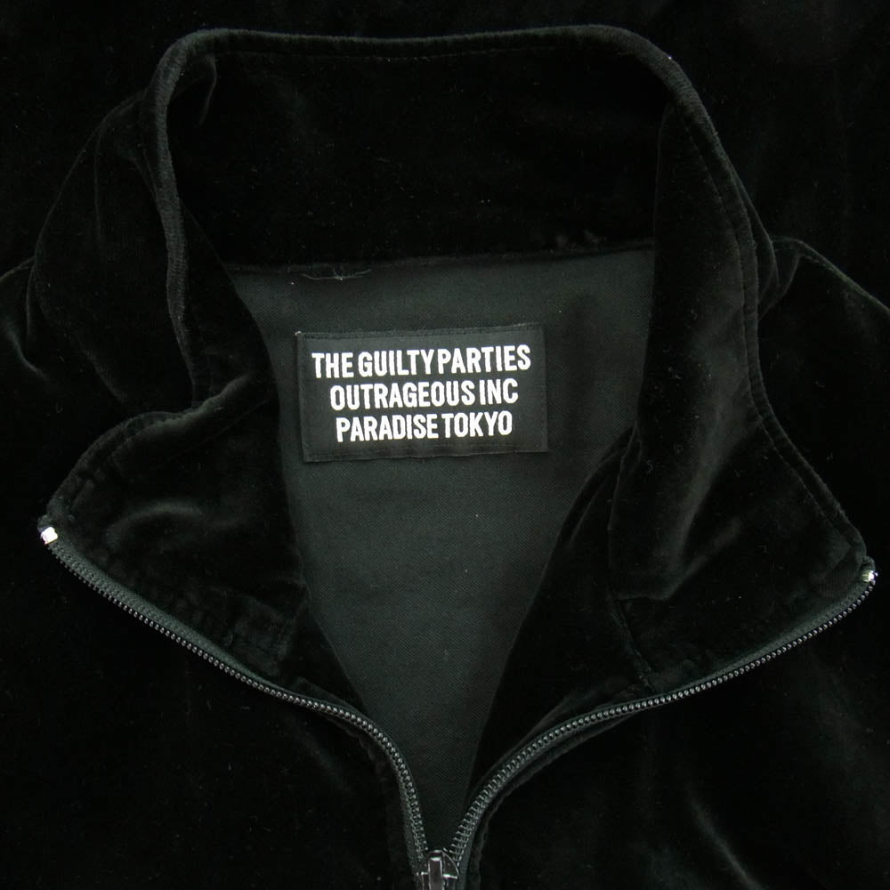 WACKO MARIA ワコマリア 24SS 24SSE-WMO-TJ01 VELVET TRACK JACKET ベルベットトラック ジャケット ブラック系 M ブラック系 M【中古】