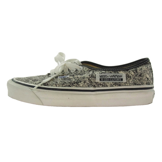 VANS バンズ VN0A4BVYWHT ANAHEIM FACTORY AUTHENTIC 44 DX ACID WASH アナハイムファクトリー オーセンティック アシッドウォッシュ スニーカー ブラック系 オフホワイト系 27cm【中古】