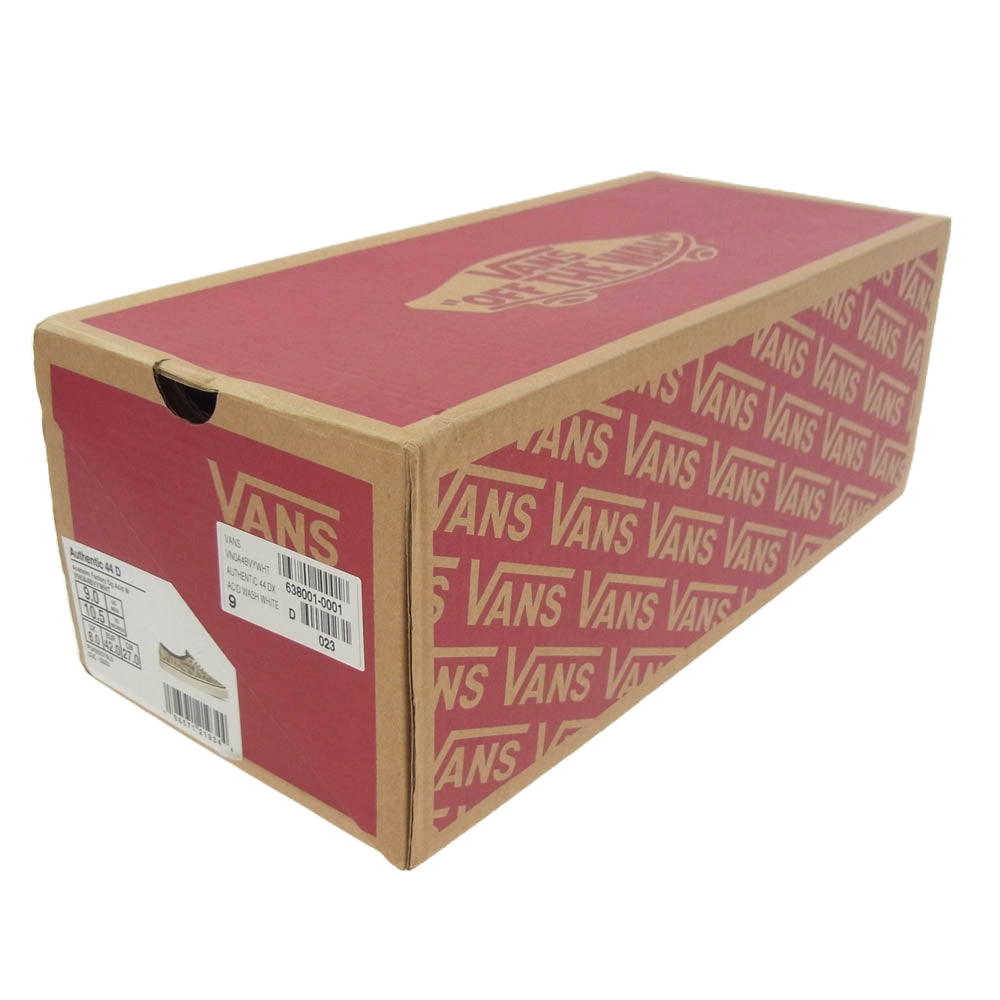 VANS バンズ VN0A4BVYWHT ANAHEIM FACTORY AUTHENTIC 44 DX ACID WASH アナハイムファクトリー オーセンティック アシッドウォッシュ スニーカー ブラック系 オフホワイト系 27cm【中古】
