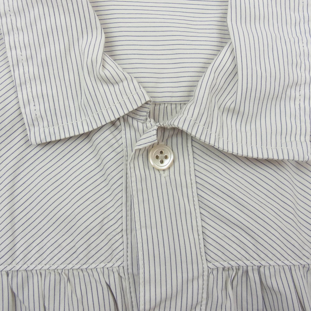 PORTER CLASSIC ポータークラシック LONG RIDERS SHIRT ロングライダース ストライプ シャツ 長袖 オフホワイト系 3【中古】