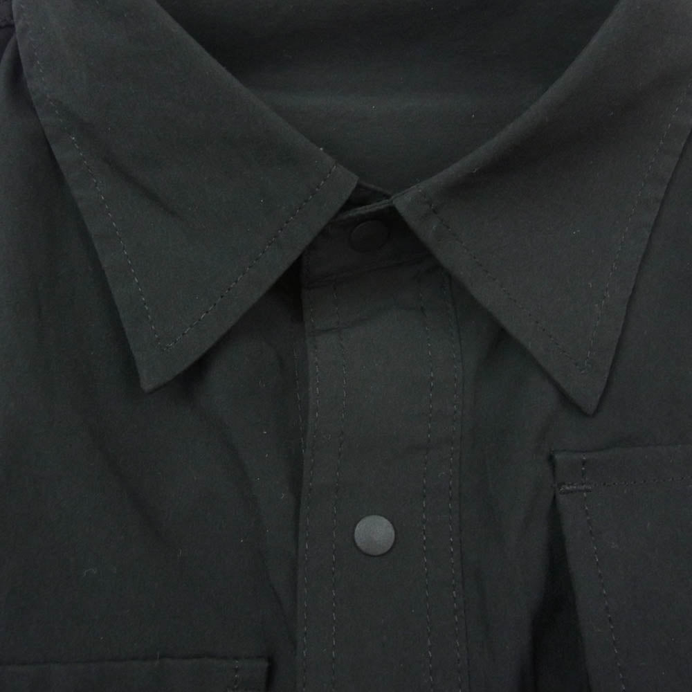 FreshService フレッシュサービス 23AW FSW-23-SH＿170 DRY TYPEWRITER TACTICAL POCKET L/S SHIRT テクニカル ポケット シャツ 長袖 ブラック系 OS【中古】