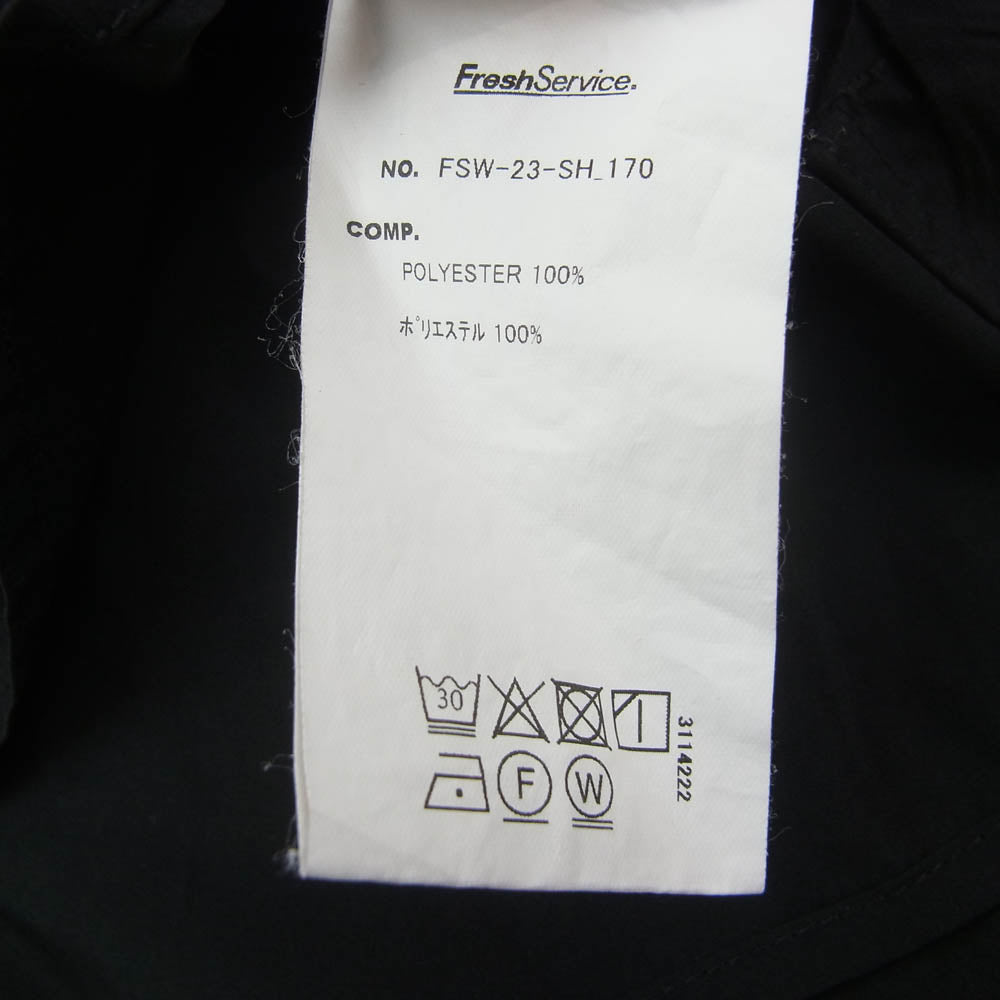 FreshService フレッシュサービス 23AW FSW-23-SH＿170 DRY TYPEWRITER TACTICAL POCKET L/S SHIRT テクニカル ポケット シャツ 長袖 ブラック系 OS【中古】