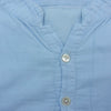 PORTER CLASSIC ポータークラシック MGOLD GAUZE STAND COLLAR LONG SMOCK SHIRT スビンゴールドガーゼ スタンドカラー ロング スモック シャツ 長袖 ブルー系 M【中古】
