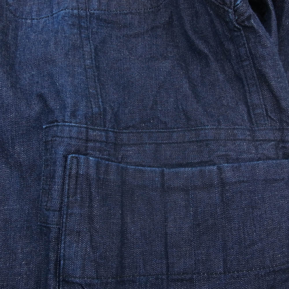 PORTER CLASSIC ポータークラシック CLASSIC DENIM MIL-SHIRT JACKET クラシック デニム シャツ ジャケット スナップボタン インディゴブルー系 3【中古】