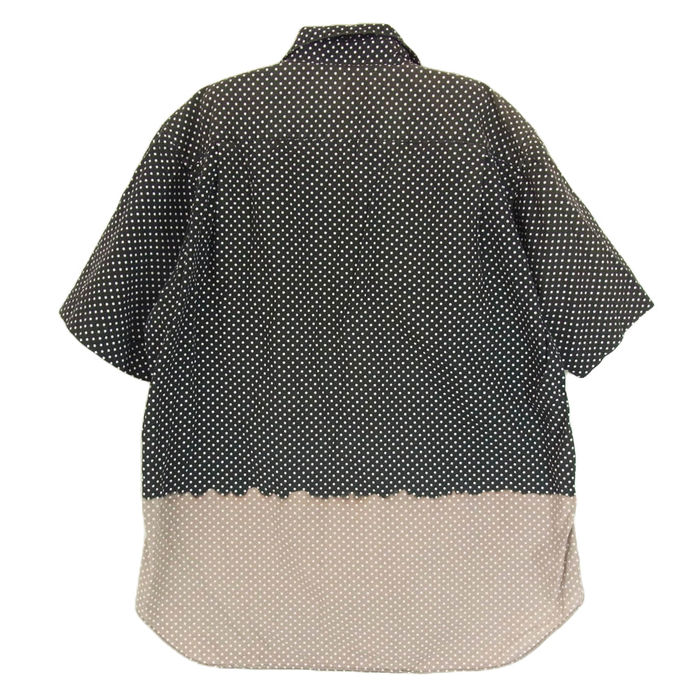 COMME des GARCONS HOMME PLUS コムデギャルソンオムプリュス PC-B047 ドット 半袖 シャツ ブラック系 S【中古】