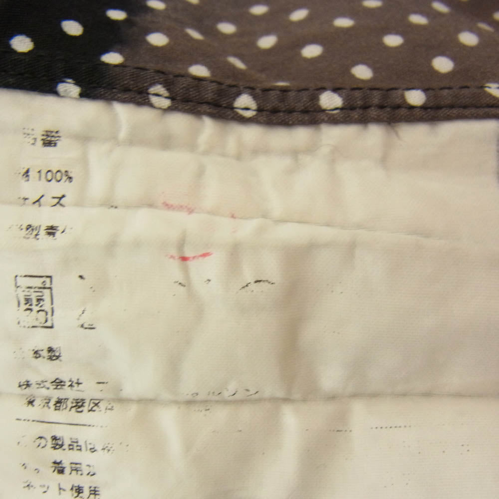 COMME des GARCONS HOMME PLUS コムデギャルソンオムプリュス PC-B047 ドット 半袖 シャツ ブラック系 S【中古】