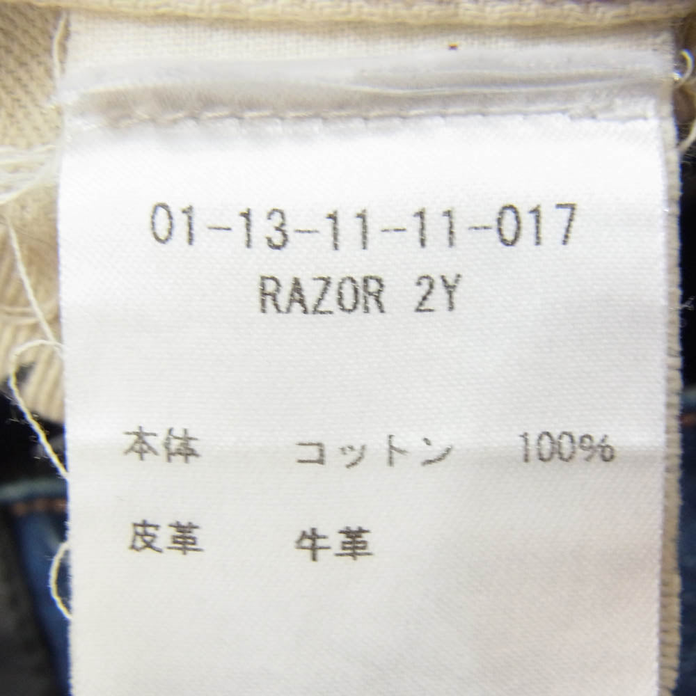 DENHAM デンハム 01-13-11-11-017 RAZOR Y2 SLIM FIT レイザー スリムフィット デニム パンツ インディゴブルー系 32【中古】