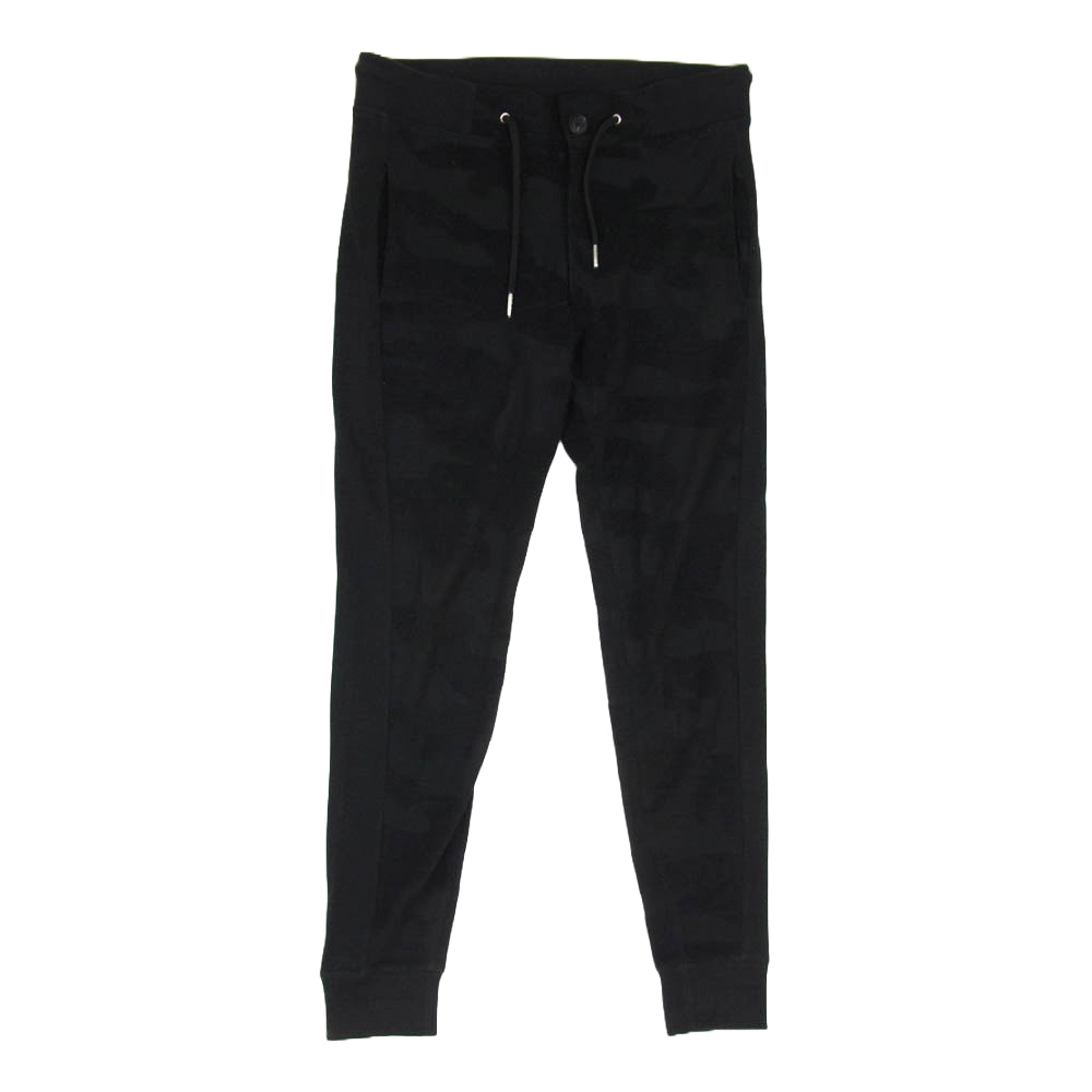 AKM エイケイエム スウェット 無地 リブ コットン ポリエステル パンツ ブラック系 M【中古】