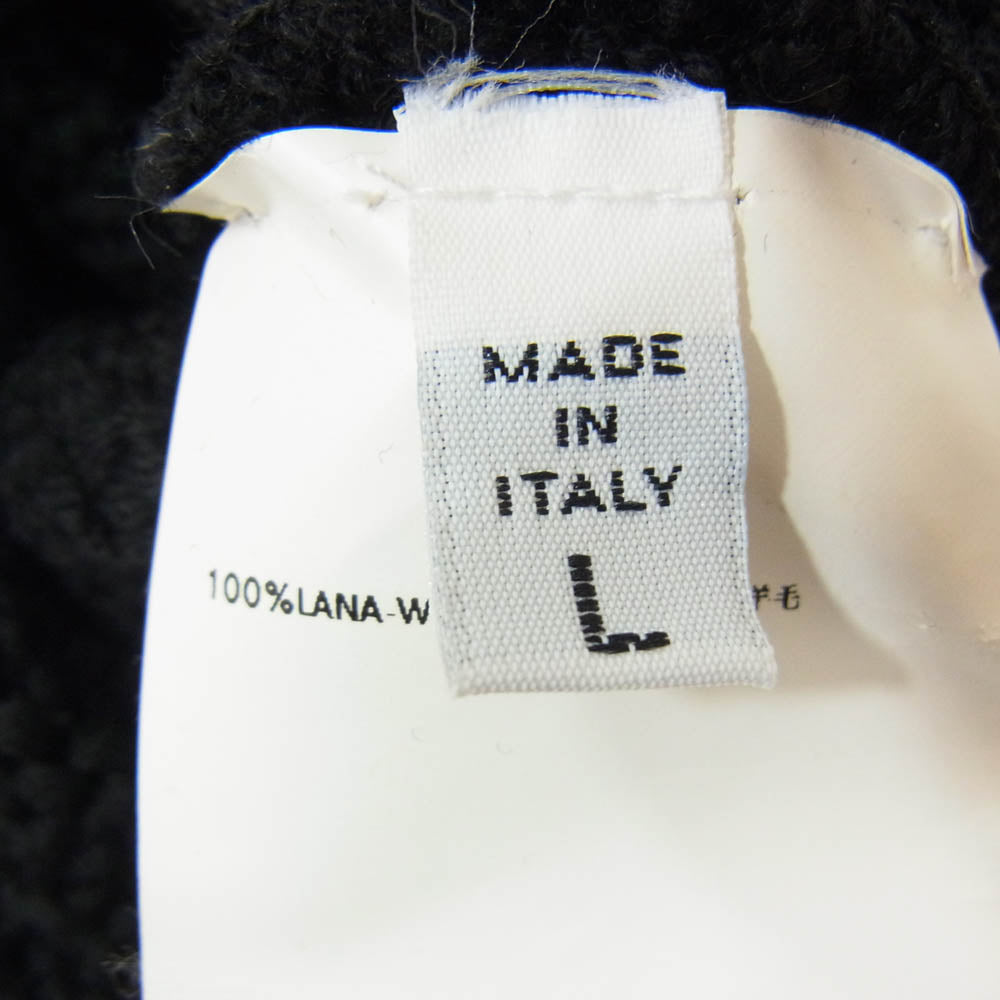 MAISON MARTIN MARGIELA メゾンマルタンマルジェラ ウール ニット帽 ブラック系 L【中古】