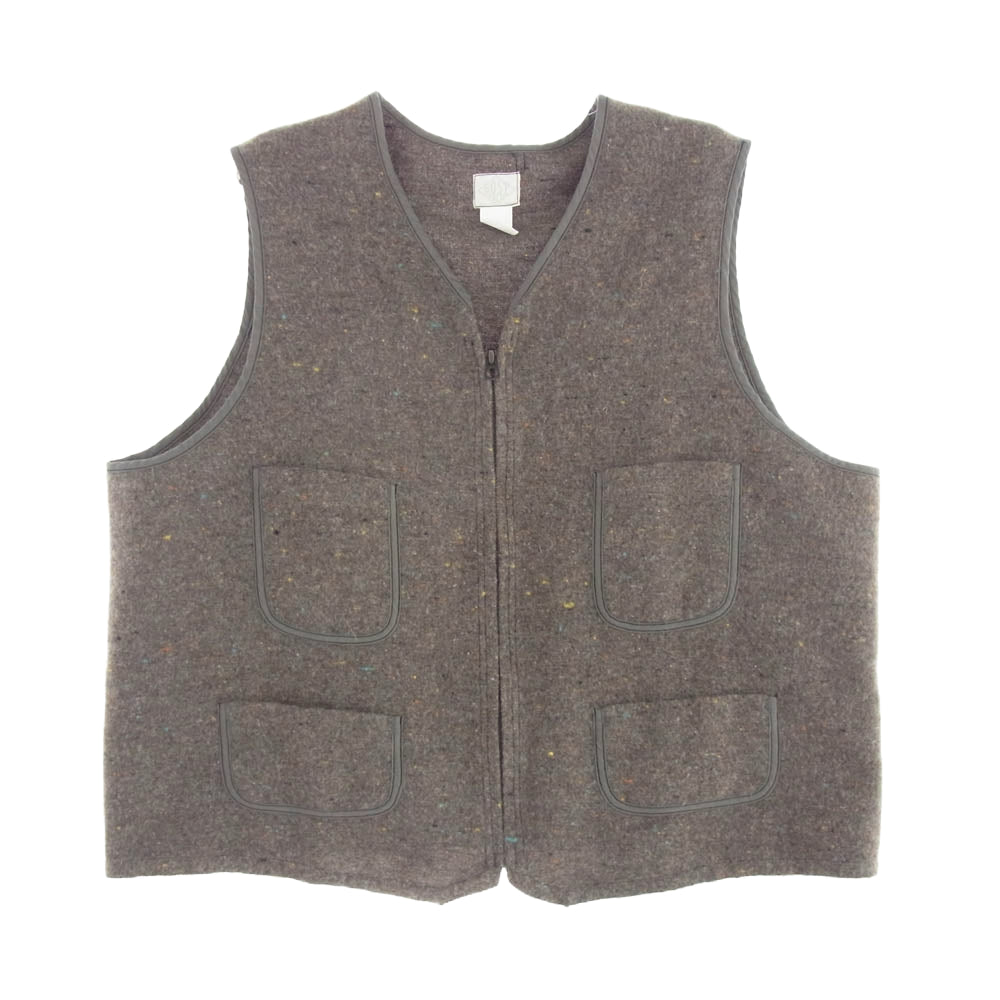 POST OVERALLS ポストオーバーオールズ 24AW 1502-TWB TWB Fleece Vest フリース ベスト ブラウン系 L【中古】