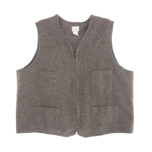 POST OVERALLS ポストオーバーオールズ 24AW 1502-TWB TWB Fleece Vest フリース ベスト ブラウン系 L【中古】