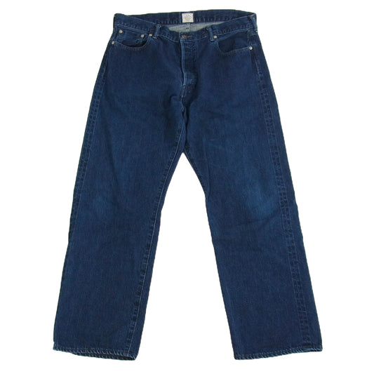 POST OVERALLS ポストオーバーオールズ 1397-12DW No.2 Five Pocket 12oz. selvedge deep washed denim indigo セルビッチ デニム インディゴ インディゴブルー系 XL【中古】