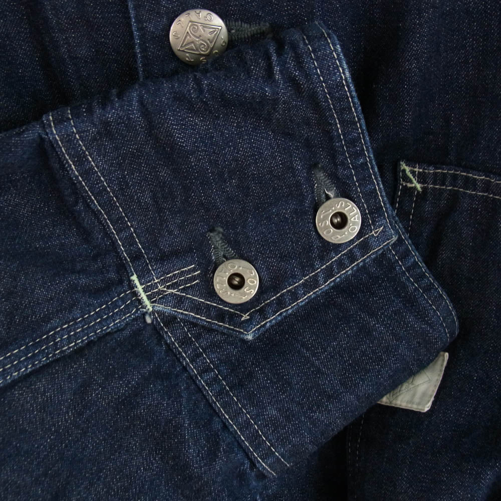 POST OVERALLS ポストオーバーオールズ 1102-10DI Engineer's Jacket エンジニア デニム ジャケット インディゴ インディゴブルー系 L【中古】