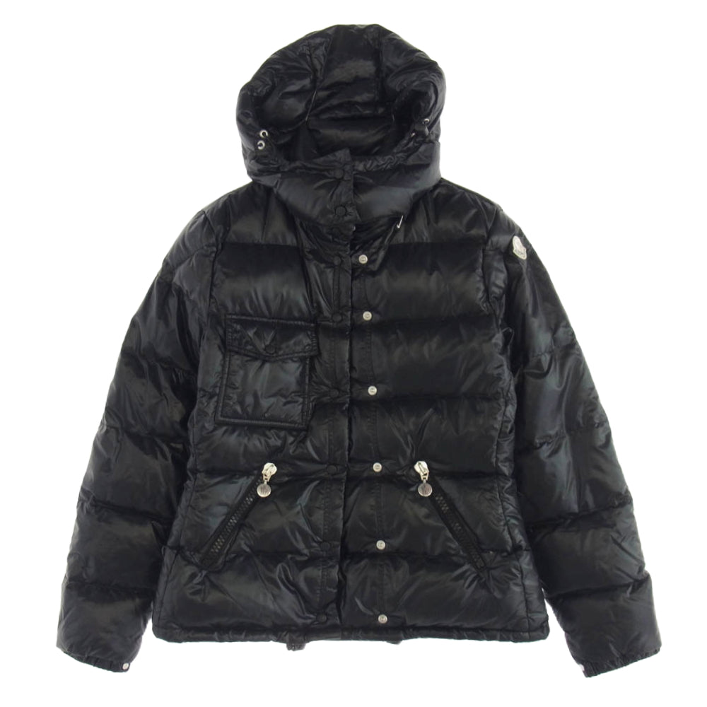 MONCLER モンクレール 49394 50 68950 BERENGERE ベレンジェール フーデッド ダウン ジャケット ブラック系 1【中古】