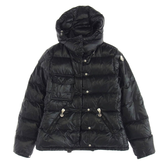 MONCLER モンクレール 49394 50 68950 BERENGERE ベレンジェール フーデッド ダウン ジャケット ブラック系 1【中古】