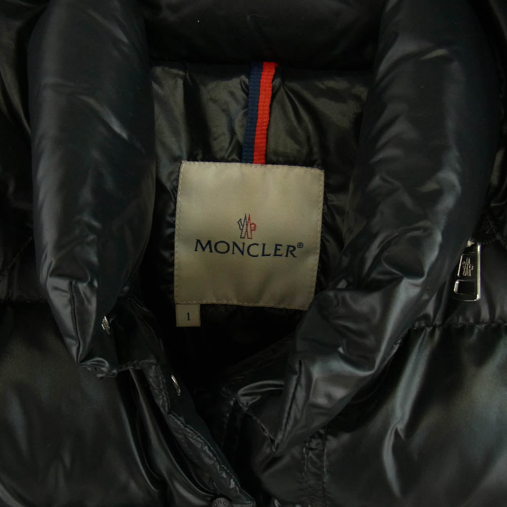 MONCLER モンクレール 49394 50 68950 BERENGERE ベレンジェール フーデッド ダウン ジャケット ブラック系 1【中古】