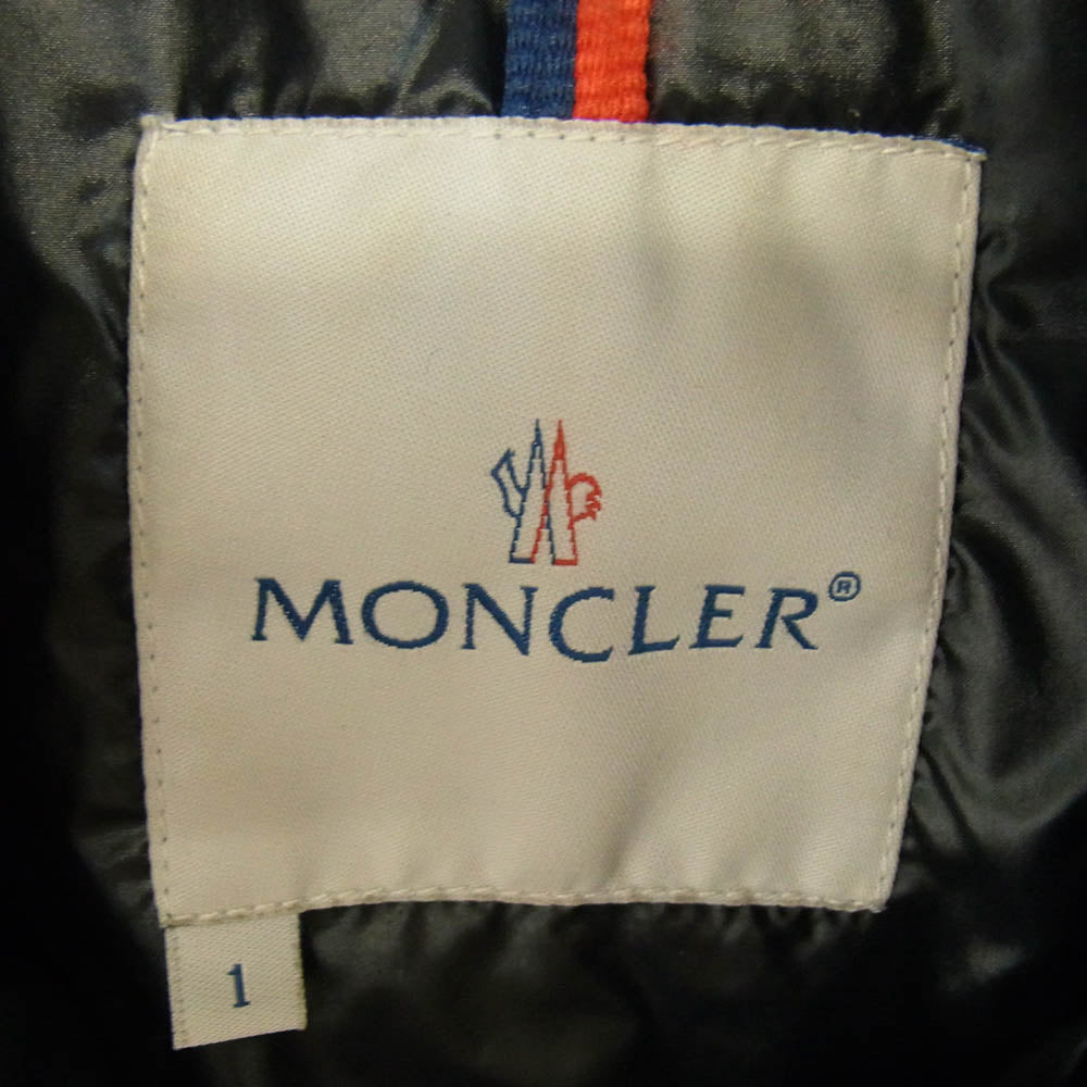 MONCLER モンクレール 49394 50 68950 BERENGERE ベレンジェール フーデッド ダウン ジャケット ブラック系 1【中古】