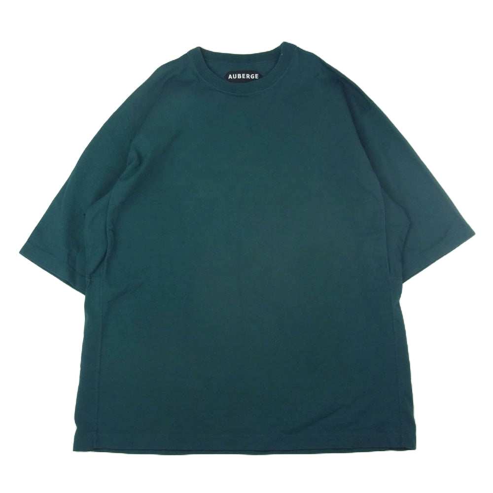 オーベルジュ 無地 半袖 Tシャツ GREEN グリーン コットン Tee グリーン系 44【中古】