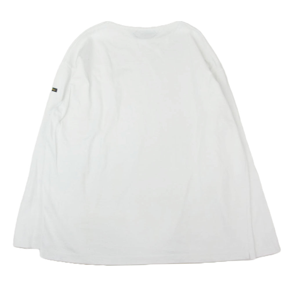 オーベルジュ 無地 長袖 Tシャツ WHITE ホワイト コットン Tee ホワイト系 44【中古】
