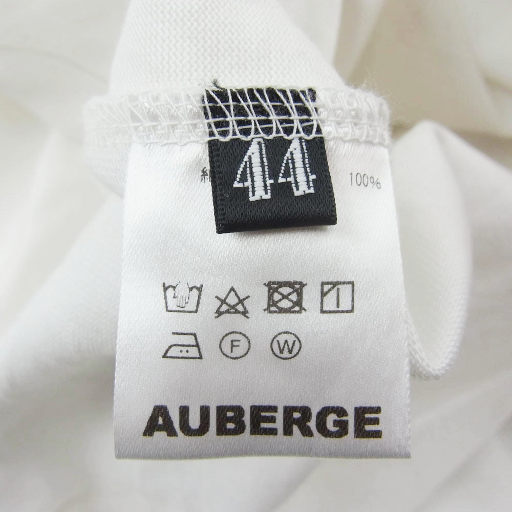 オーベルジュ 無地 長袖 Tシャツ WHITE ホワイト コットン Tee ホワイト系 44【中古】