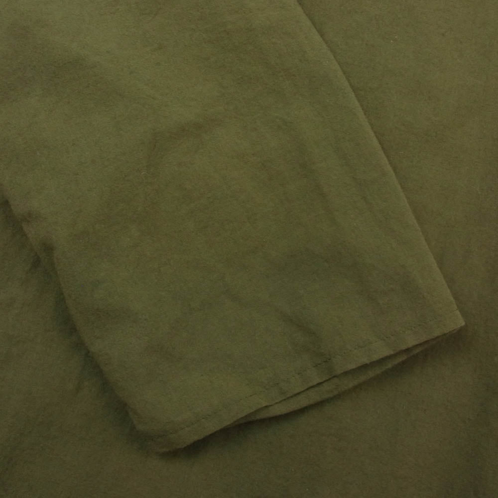 nanamica ナナミカ 23AW SUGF363 Cotton Wool Pullover Shirt コットン ウール プルオーバー シャツ カーキ系 WM【中古】