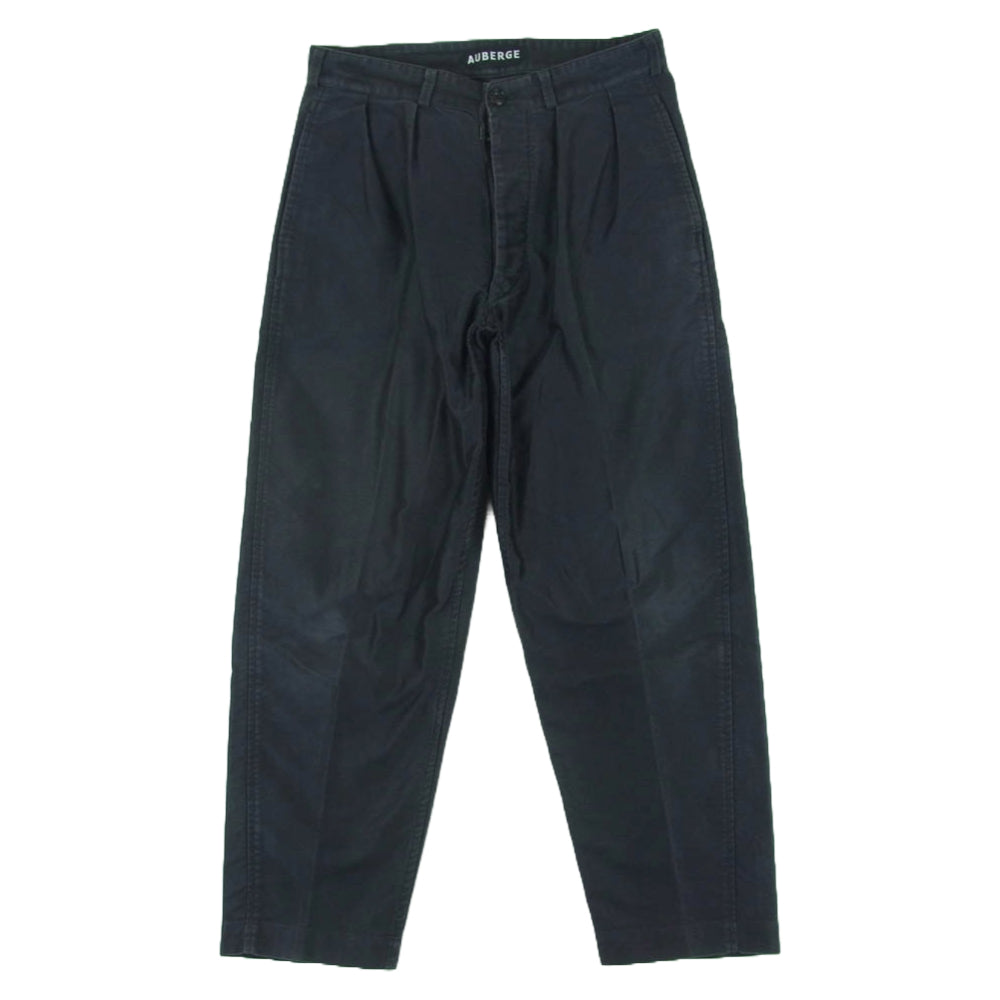 オーベルジュ Black Tapered Pants ブラック テーパード パンツ 日本製 ブラック系 ダークグレーに近いブラック系 40【中古】