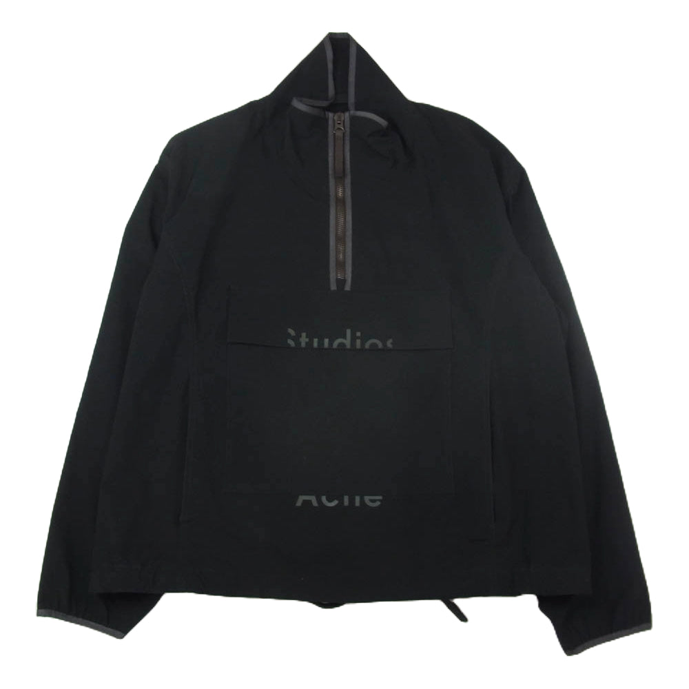 ACNE STUDIOS アクネストゥディオズ 19AW FN-MN-OUTW000140 アノラック パーカー ナイロン ジャケット ブラック系 48【中古】