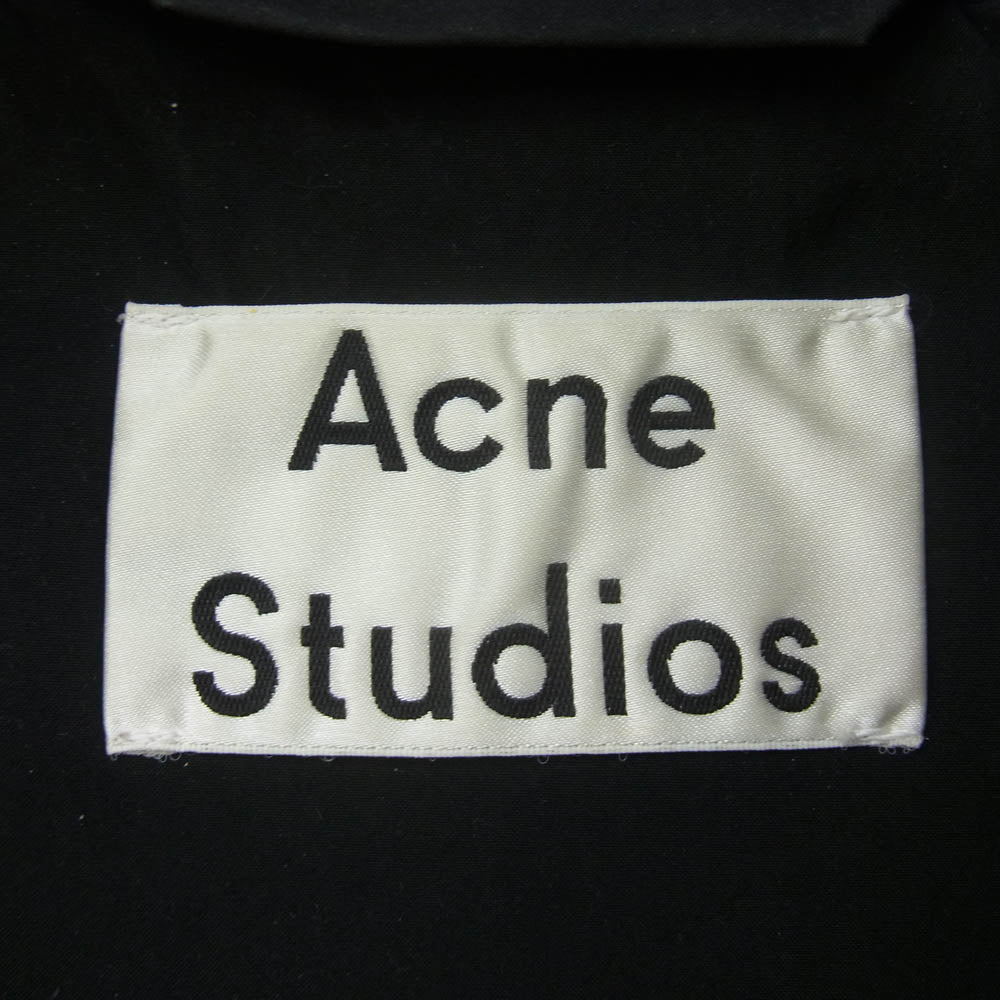 ACNE STUDIOS アクネストゥディオズ 19AW FN-MN-OUTW000140 アノラック パーカー ナイロン ジャケット ブラック系 48【中古】