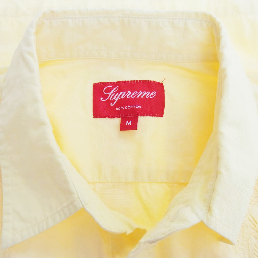 Supreme シュプリーム S/S cuba shirt キューバ シャツ  半袖 イエロー系 M イエロー系 M【中古】