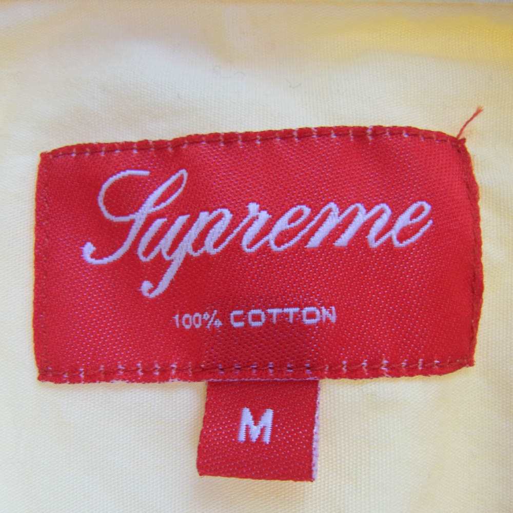 Supreme シュプリーム S/S cuba shirt キューバ シャツ  半袖 イエロー系 M イエロー系 M【中古】