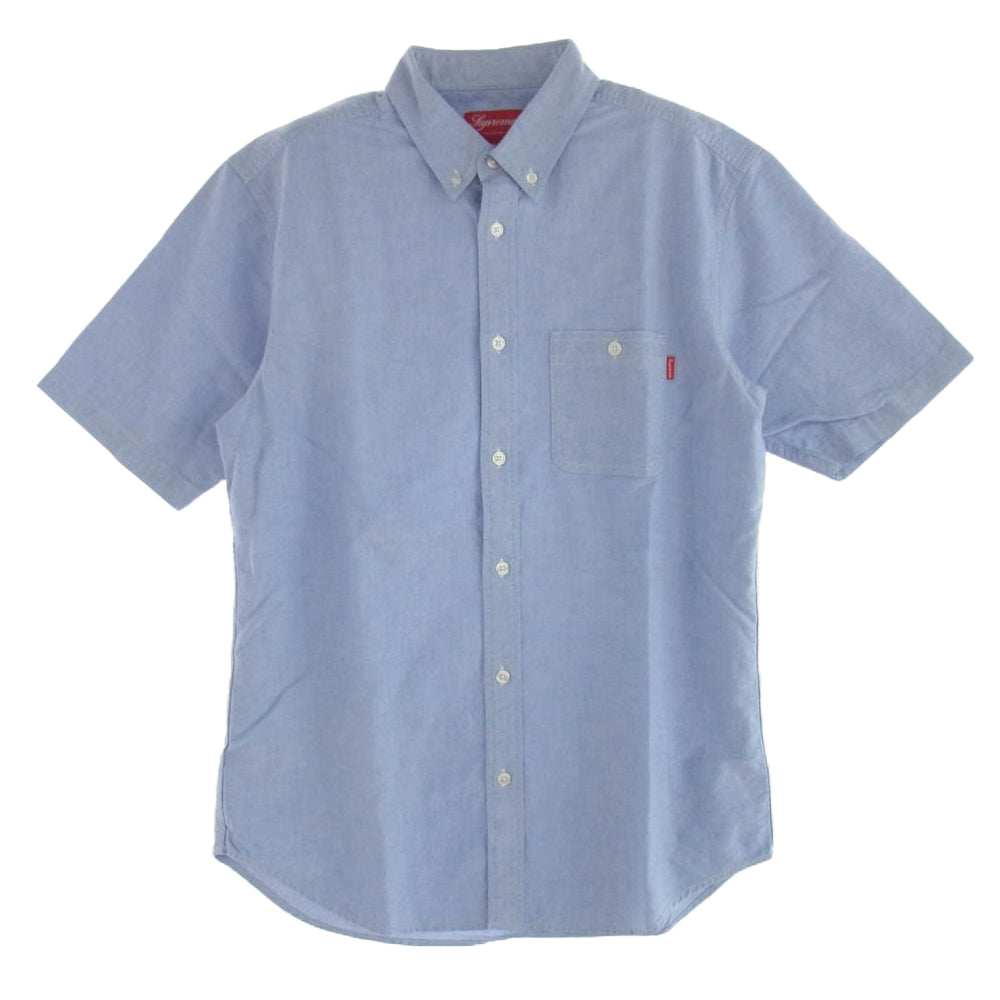 Supreme シュプリーム BD S/S Oxford Shirt ボタンダウン オックスフォード 半袖 シャツ ブルー系 M インディゴブルー系 M【中古】