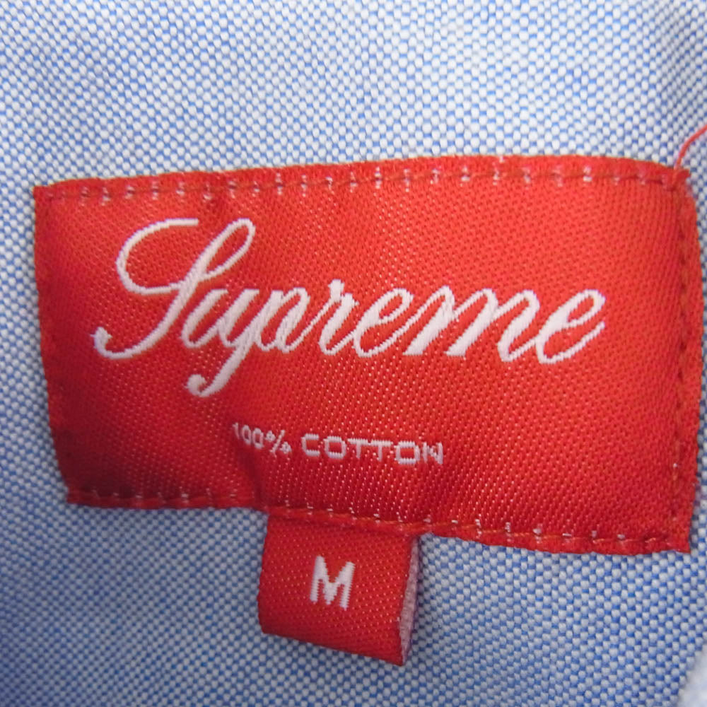 Supreme シュプリーム BD S/S Oxford Shirt ボタンダウン オックスフォード 半袖 シャツ ブルー系 M インディゴブルー系 M【中古】