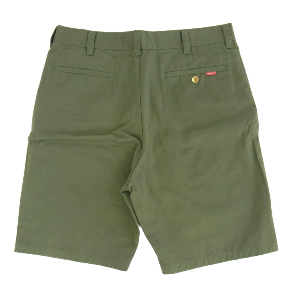 Supreme シュプリーム Work Short ワークショーツ ショート パンツ チノ グリーン系 32 カーキ系 32【中古】