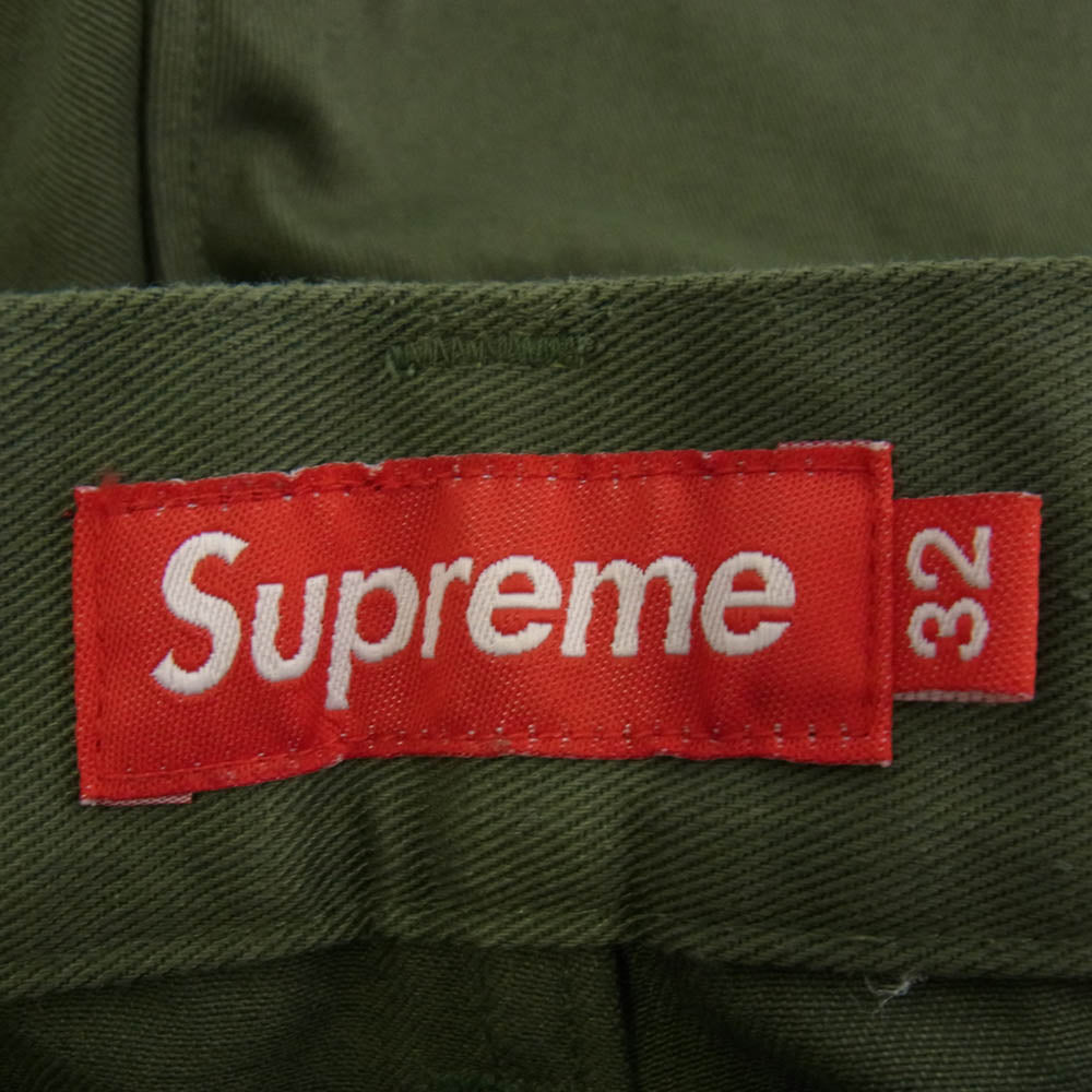Supreme シュプリーム Work Short ワークショーツ ショート パンツ チノ グリーン系 32 カーキ系 32【中古】