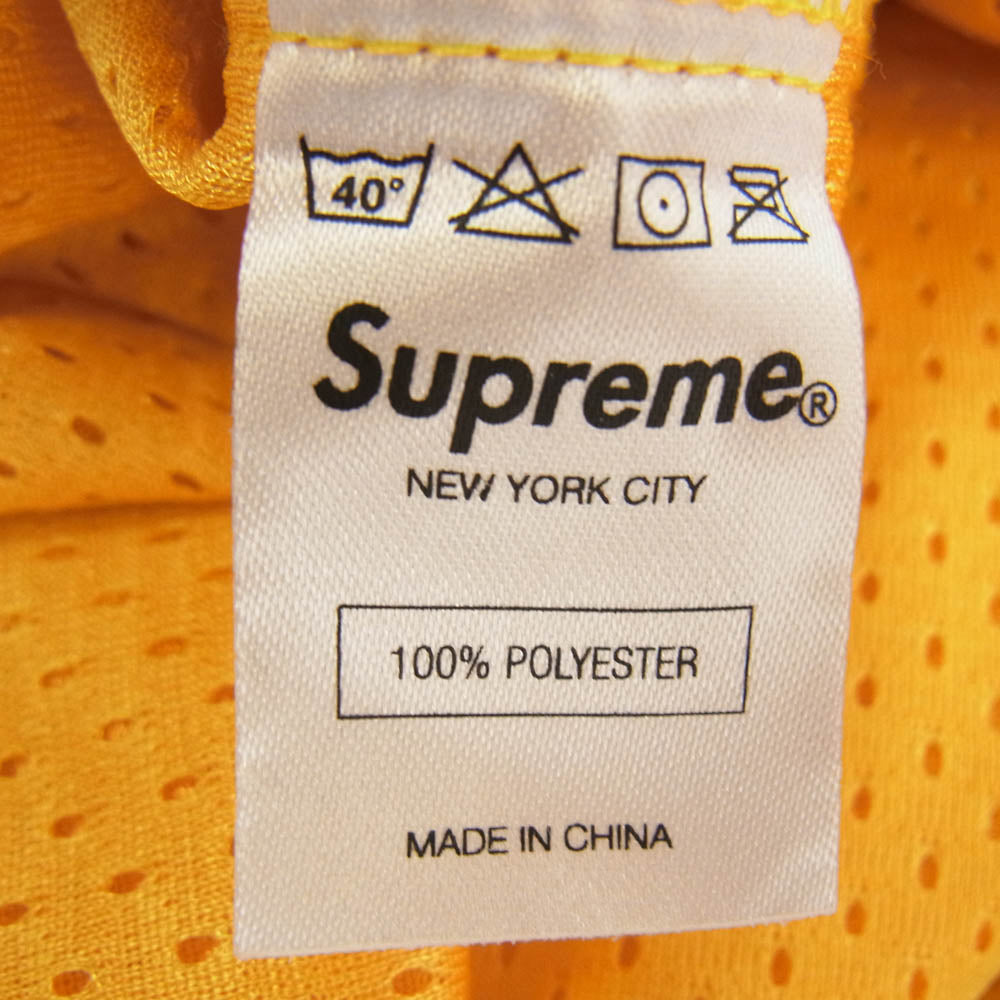 Supreme シュプリーム 12SS Mesh Short メッシュ ショーツ ロゴ ショート パンツ イエロー系 L イエロー系 L【美品】【中古】