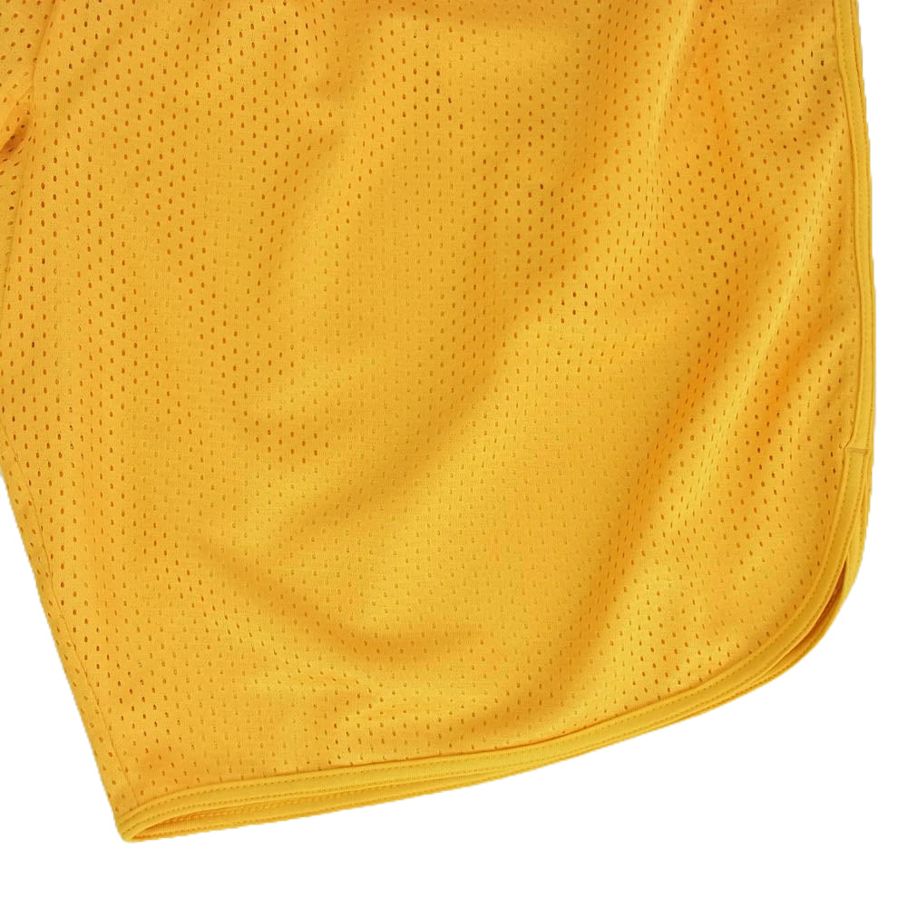 Supreme シュプリーム 12SS Mesh Short メッシュ ショーツ ロゴ ショート パンツ イエロー系 L イエロー系 L【美品】【中古】