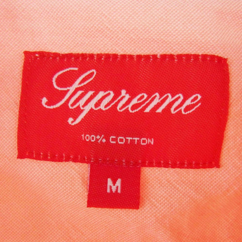 Supreme シュプリーム BD S/S Oxford Shirt ボタンダウン オックスフォード 半袖 シャツ オレンジ系 M サーモンピンク系 M【中古】