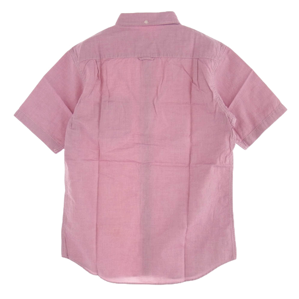 Supreme シュプリーム BD S/S Shirt ボタンダウン 半袖 シャツ パープル系 M レッド系 M【中古】