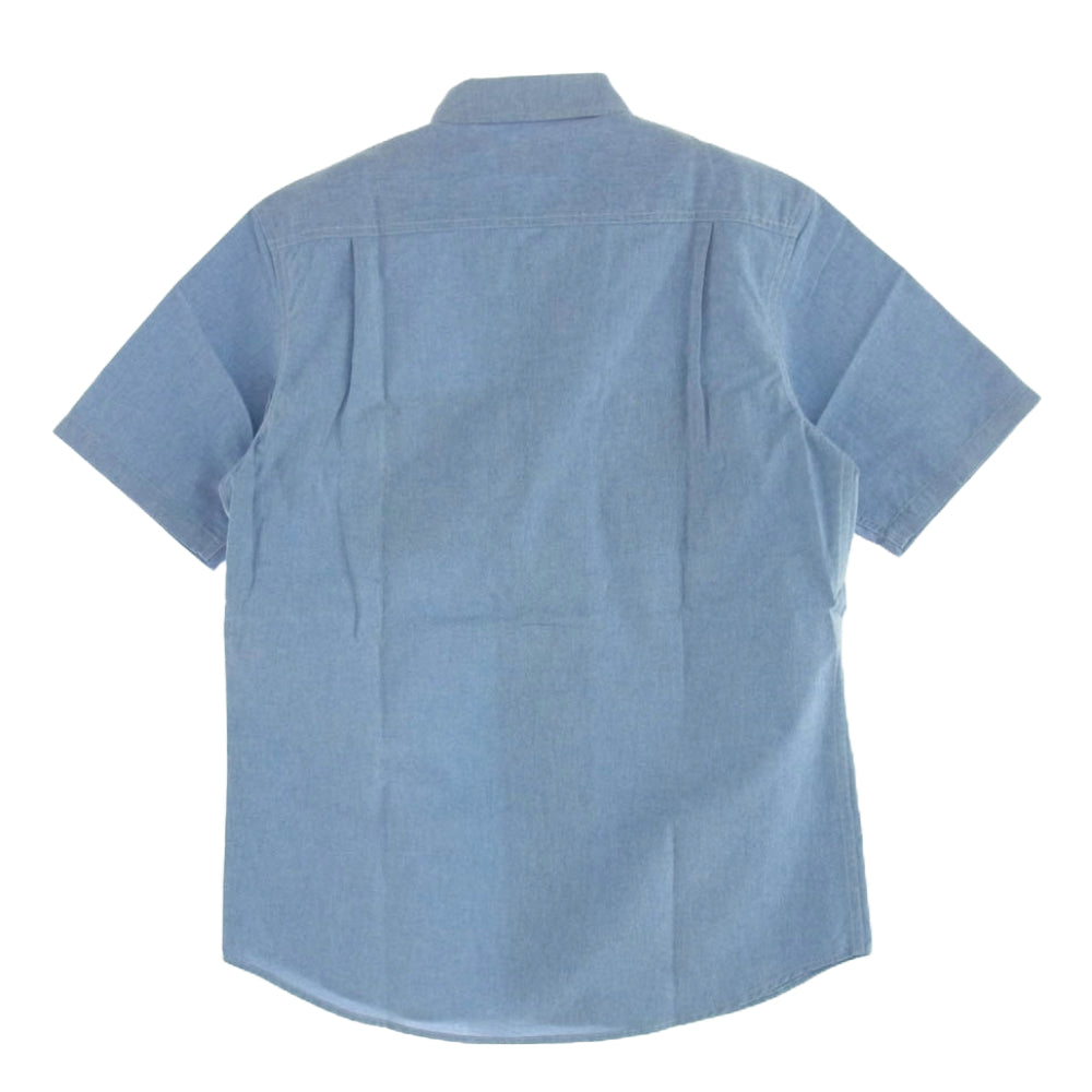 Supreme シュプリーム S/S Oxford Shirt オックスフォード 半袖 シャツ ブルー系 M インディゴブルー系 M【美品】【中古】