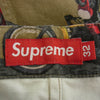Supreme シュプリーム 09SS motocross shorts モトクロス 総柄 ショーツ ショート パンツ オリーブ系 32 ブラウン系 32【中古】