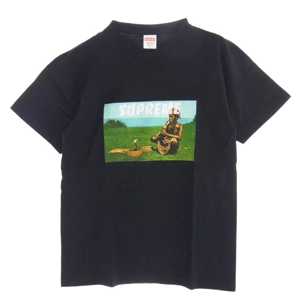 Supreme シュプリーム 13SS Snake Charmer Tee スネーク チャーマー 半袖 Tシャツ ブラック系 M ブラック系 M【極上美品】【中古】