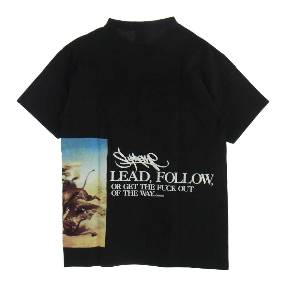 Supreme シュプリーム 12SS Lead or Follow Tee リードオアフォロー 半袖 Tシャツ ブラック系 M ブラック系 M【極上美品】【中古】