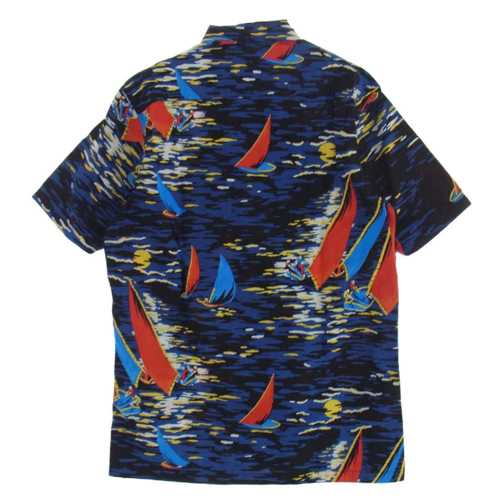 Supreme シュプリーム 11SS Hawaiian Shirt ハワイアン シャツ アロハ 半袖 総柄 M ブラック系 ブルー系 M【中古】