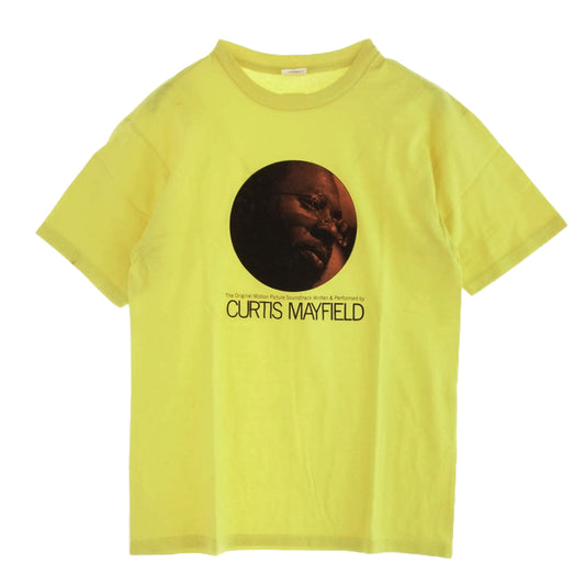 Supreme シュプリーム 11SS Curtis Mayfield photo Tee カーティス メイフィールド フォト 半袖 Tシャツ イエロー系 M イエロー系 M【極上美品】【中古】