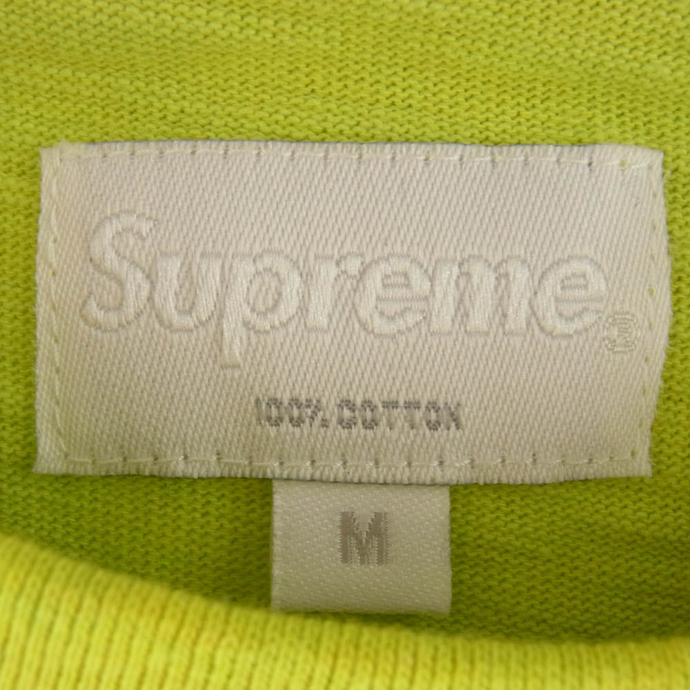 Supreme シュプリーム 12AW Reflective Longsleeve L/S Top リフレクティブ ロング スリーブ トップ 長袖 Tシャツ カットソー ネオンイエロー系 M イエロー系 M【極上美品】【中古】