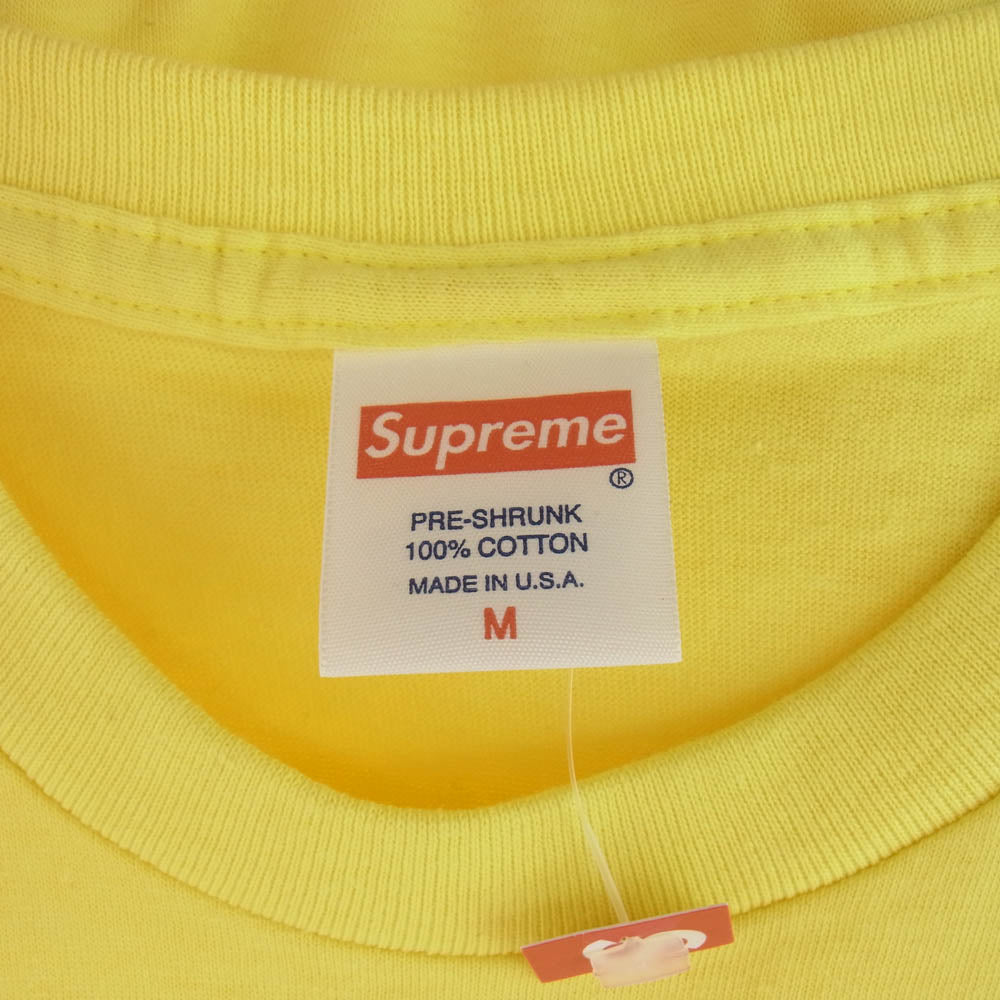 Supreme シュプリーム 12SS × Independent インディペンデント Pocket Tee ロゴ ポケット 半袖 Tシャツ イエロー系 M イエロー系 M【新古品】【未使用】【中古】